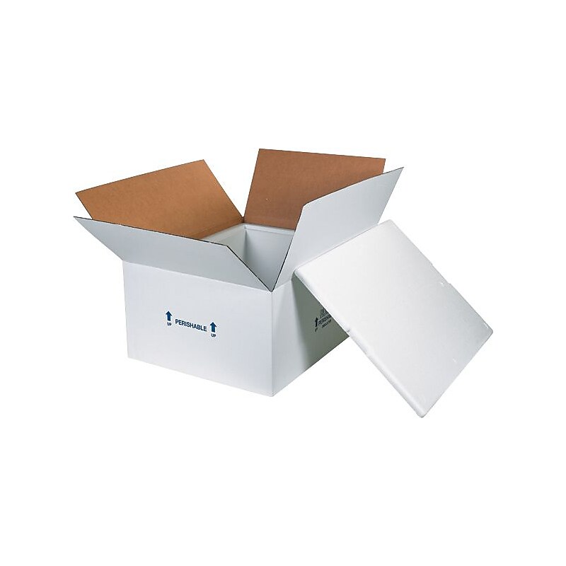 26" x 19.375" x 10.5" Insulated Shipping Containers, 1.5" Thick (271C) image 1