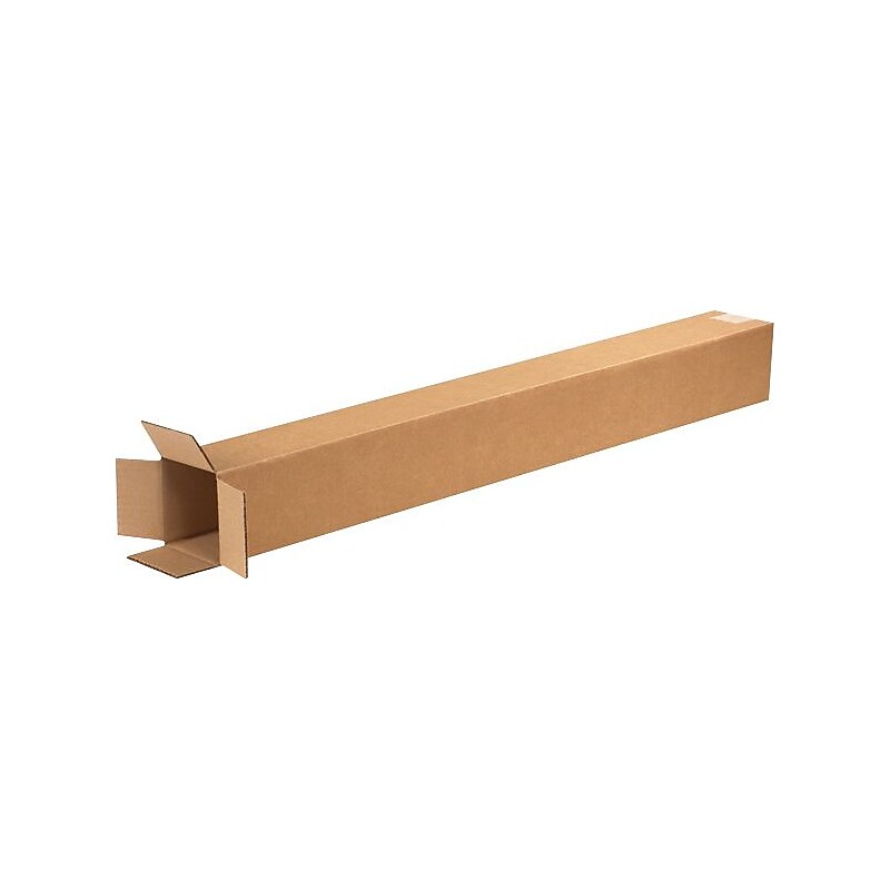 5" x 5" x 36" Shipping Boxes, Kraft, 25/Bundle (BS050536) image 1