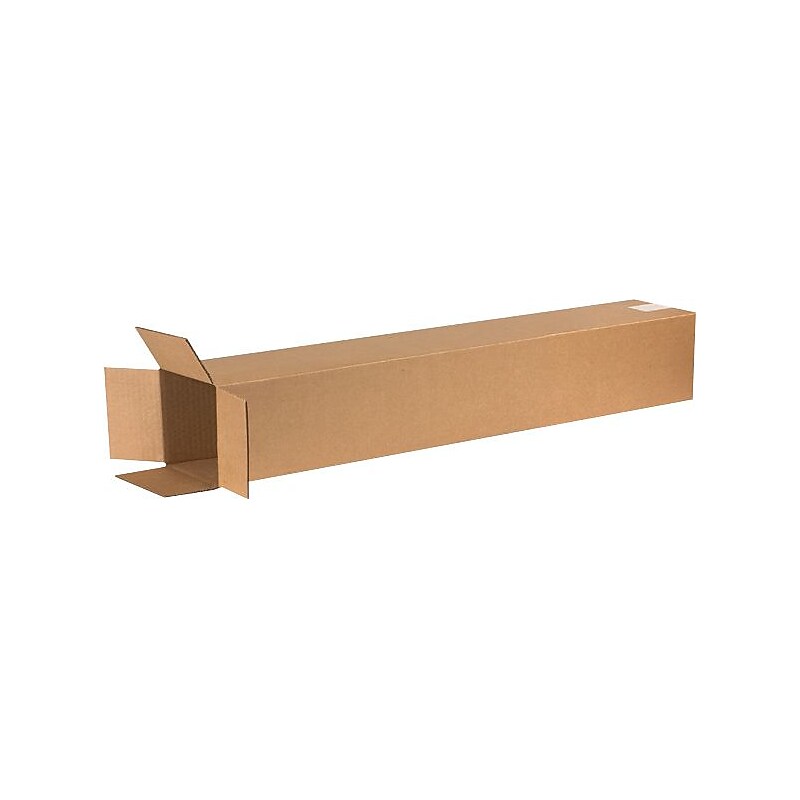 6" x 6W) x 38" Shipping Boxes, Kraft, 25/Bundle (6638) image 1