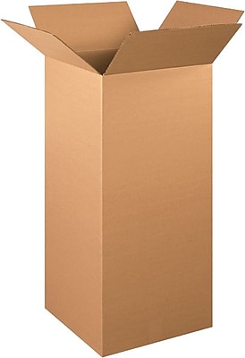16" X 16" X 36" Tall Cardboard Corrugated Boxes, 65 Lbs Capacity, Ect-32, Lot Of