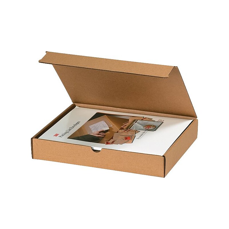 Literature Mailers, 9" x 6 1/2" x 2 3/4", Kraft, 50/Bundle (M962K) image 1