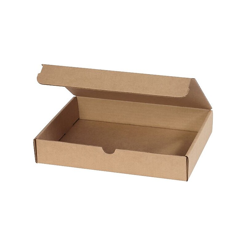 Literature Mailers, 11 1/8" x 8 3/4" x 2", Kraft, 50/Bundle (M1182K) image 1
