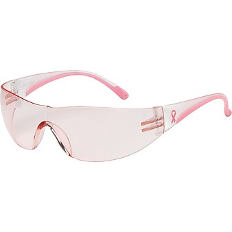 Bouton® Optical Safety Glasses, Eva™, Pink/Clear Frame, Light Pink Lens, Anti-scratch Coating