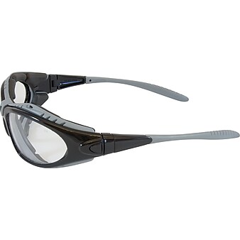 Bouton® Optical Safety Goggles, Fuselage, Black Frame, Clear Lens With Antifog & Anti-scratch Coating