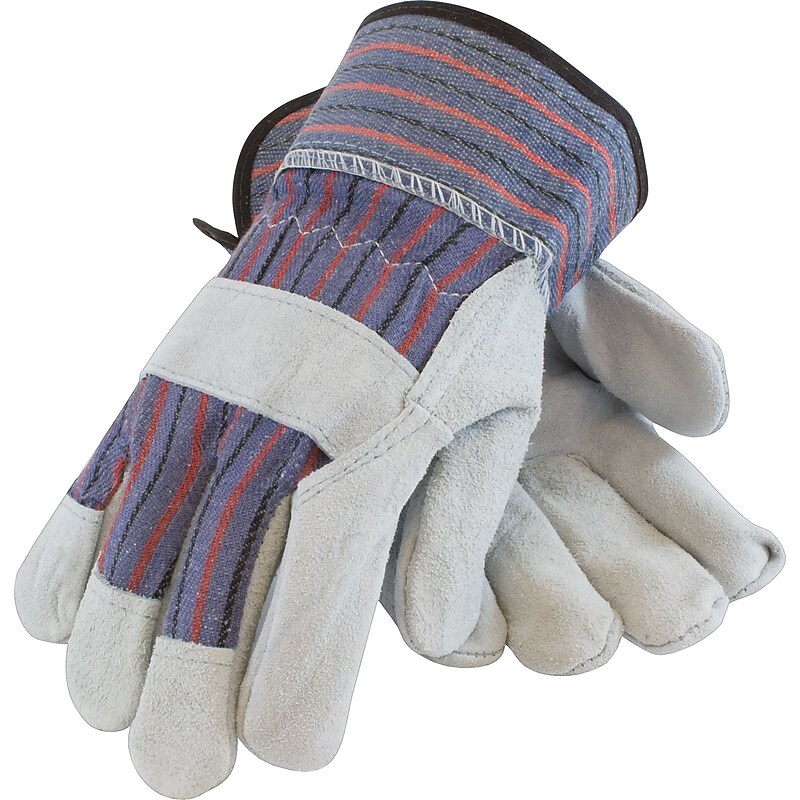 PIP Economy Grade Split Cowhide Leather Palm Glove, Medium, 12 Pairs (84-7532/M) image 1