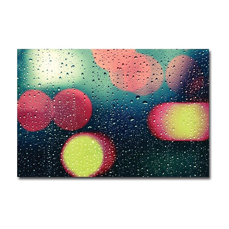Trademark Global Beata Czyzowska Young "Rain and the City" Canvas Art, 16" x 24" image 1