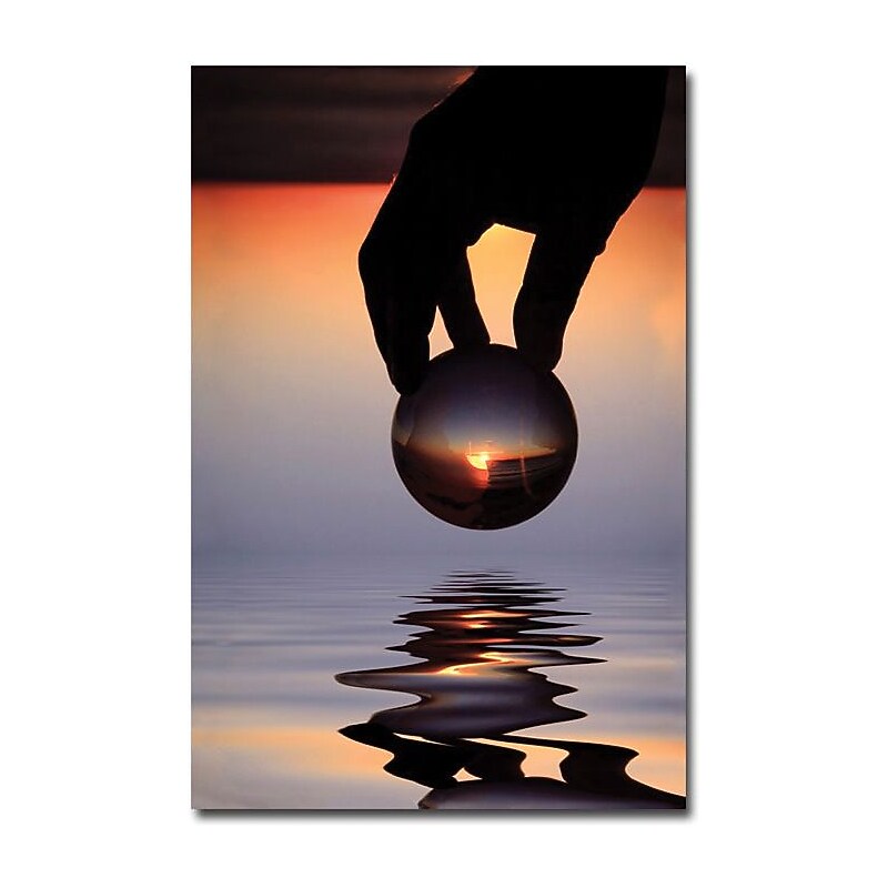 Trademark Global Beata Czyzowska Young "The World in his Hands" Canvas Art, 47" x 30" image 1