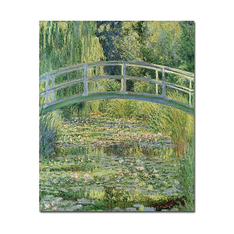 Trademark Global Claude Monet "The Waterylily Pond Pink Harmony 1899" Canvas Art, 19" x 14" image 1