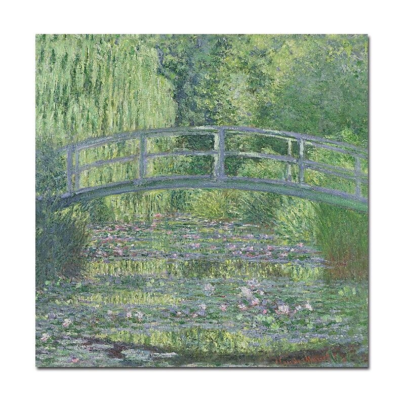 Trademark Global Claude Monet "The Waterylily Pond, 1899" Canvas Art, 35" x 35" image 1
