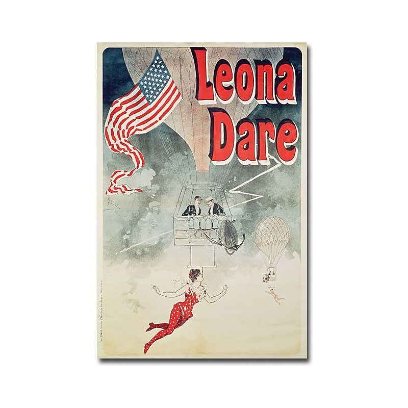 Trademark Global Jules Cheret "Leona Fare, 1890" Canvas Art, 47" x 30" image 1