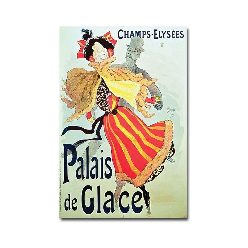 Trademark Global Jules Cheret "Ice Palace, Champs Elysees, 1893" Canvas Art, 24" x 16" image 1