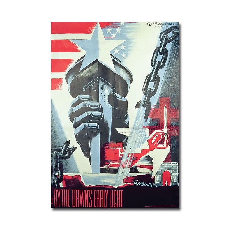 Trademark Global "By the Dawn's Early Light 1945" Canvas Art, 24" x 16" image 1