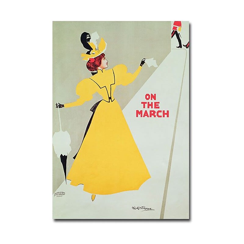 Trademark Global Alick Ritchie "On the March" Canvas Art, 47" x 30" image 1