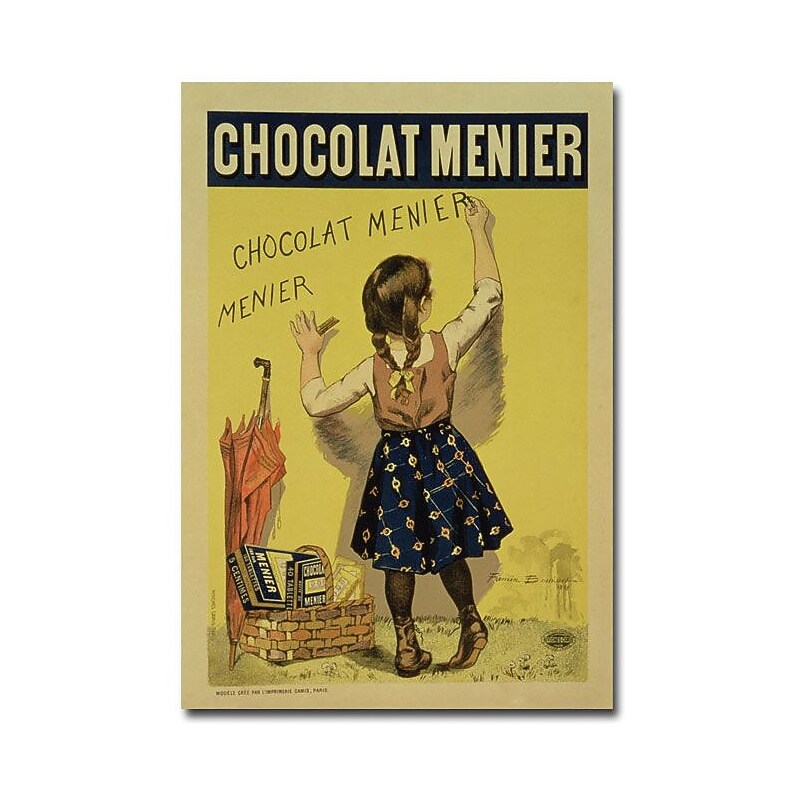 Trademark Global Firmin Bouisset "Menier Chocolate 1893" Canvas Art, 47" x 30" image 1