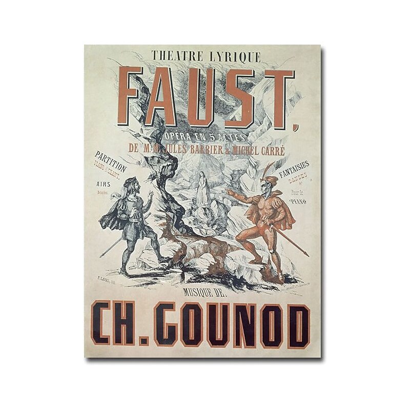 Trademark Global "Faust Opera 1875" Canvas Art, 47" x 35" image 1