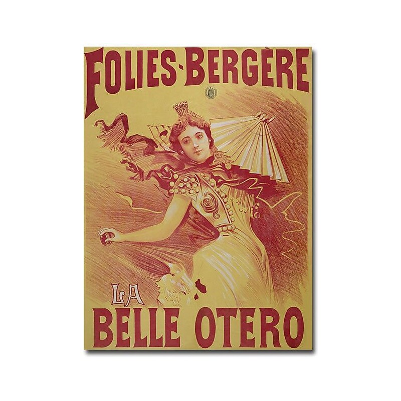 Trademark Global Bataille "Le Belle Otero, 1894" Canvas Art, 24" x 18" image 1