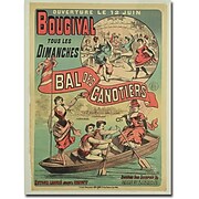 Trademark Global "Le Bai des Canotiers at Bougival, 1875" Canvas Art, 24" x 18"