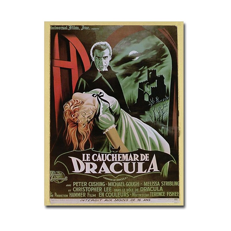 Trademark Global "The Horror of Dracula" Canvas Art, 47" x 35" image 1