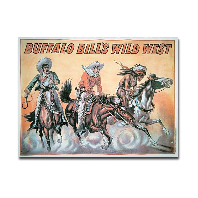 Trademark Global "Buffalo Bill's Wild West Show, 1898" Canvas Art, 35" x 47" image 1