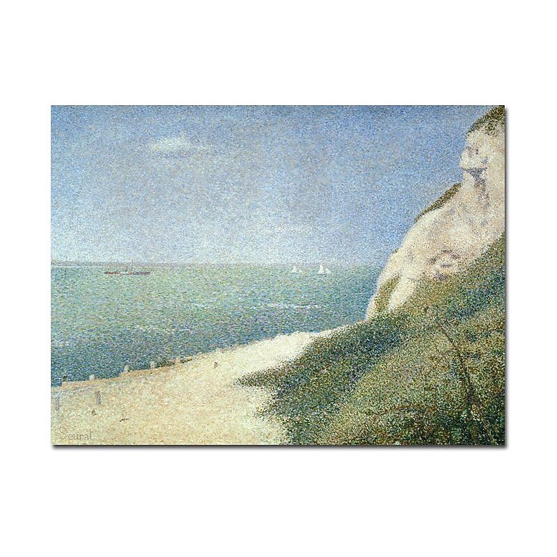 Trademark Global Georges Seurat "Beach at Bas Butin - Honfleur - 1886" Canvas Art, 26" x 32" image 1