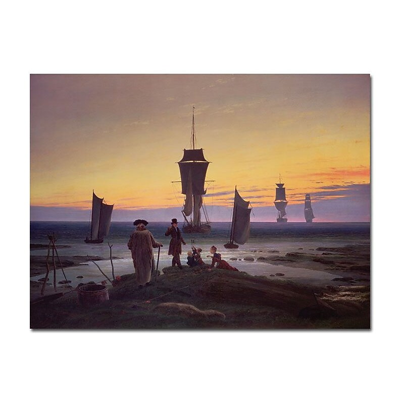 Trademark Global Caspar David Friedrich "The Stages of Life, 1835" Canvas Art, 35" x 47" image 1