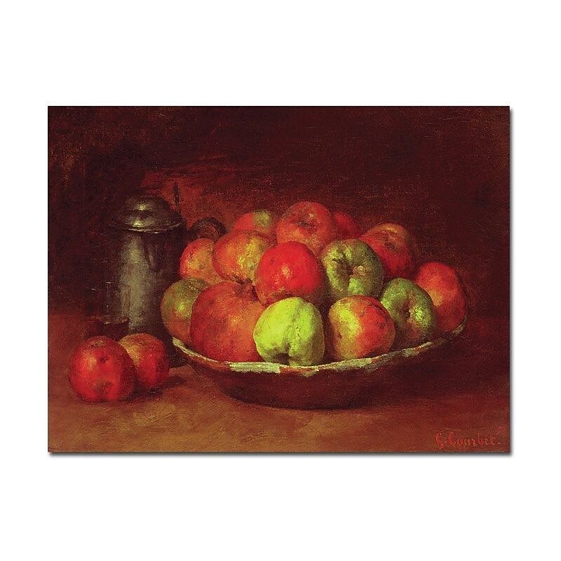 Trademark Global Gustave Courbet "Still Life with Fruit, 1871-72" Canvas Art, 24" x 32" image 1