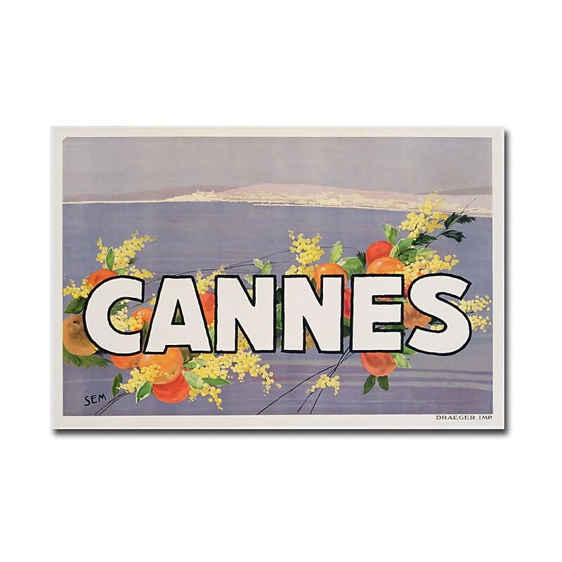 Trademark Global Georges Goursat "Cannes, 1930s" Canvas Art, 16" x 24" image 1