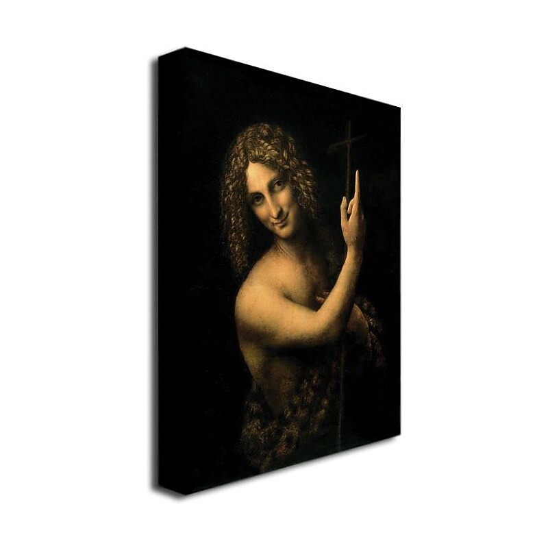 Trademark Global Leonardo da Vinci "St. John the Baptist, 1513 16" Canvas Art, 32" x 26" image 1