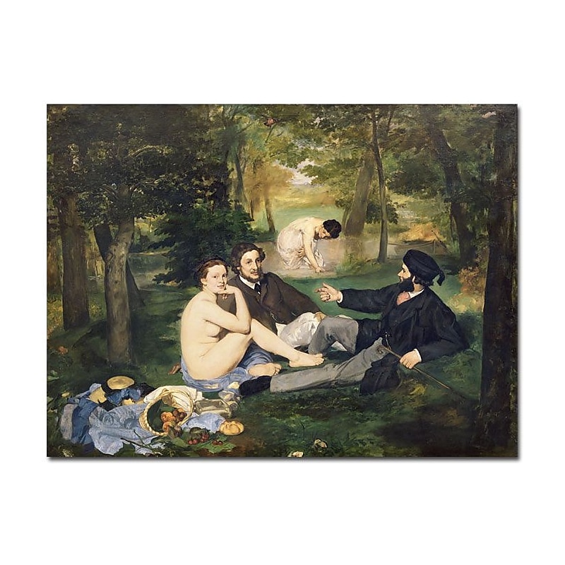 Trademark Global Edouard Manet "Dejeuner sur l'Herbe, 1863" Canvas Art, 24" x 32" image 1