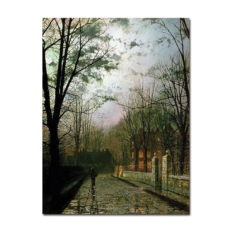 Trademark Global John Atkinson Grimshaw "After the Shower" Canvas Art, 47" x 35" image 1