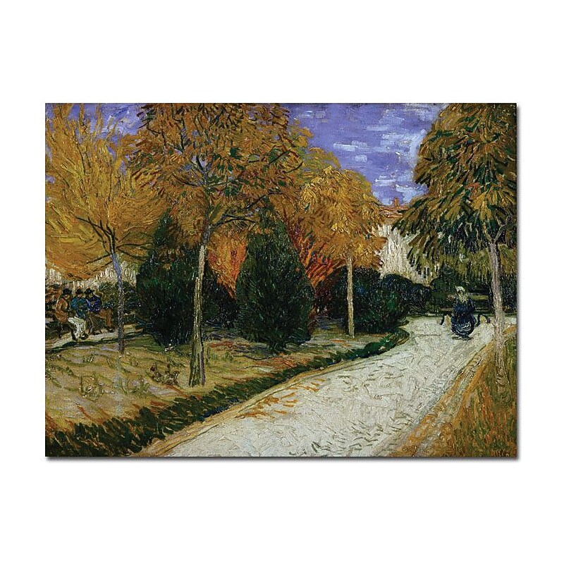 Trademark Global Vincent Van Gogh "Path in the Park at Arles 1888" Canvas Art, 26" x 32" image 1