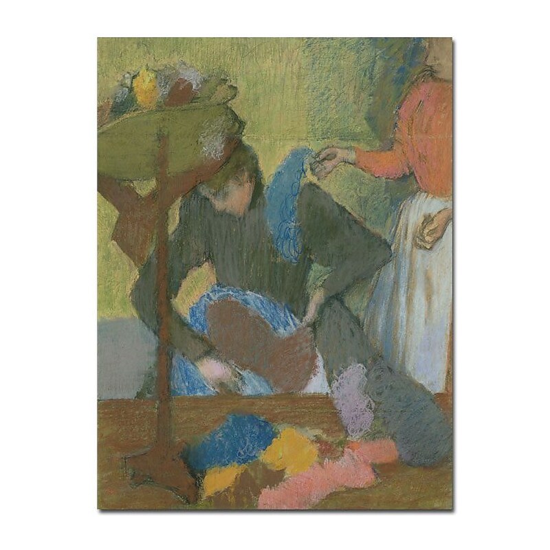 Trademark Global Edgar Degas "At the Milliner's, 1898" Canvas Art, 32" x 26" image 1