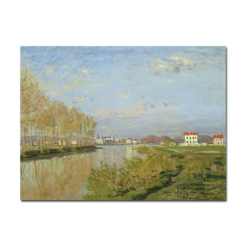 Trademark Global Claude Monet "The Seine at Argenteuil, 1873" Canvas Art, 18" x 24" image 1