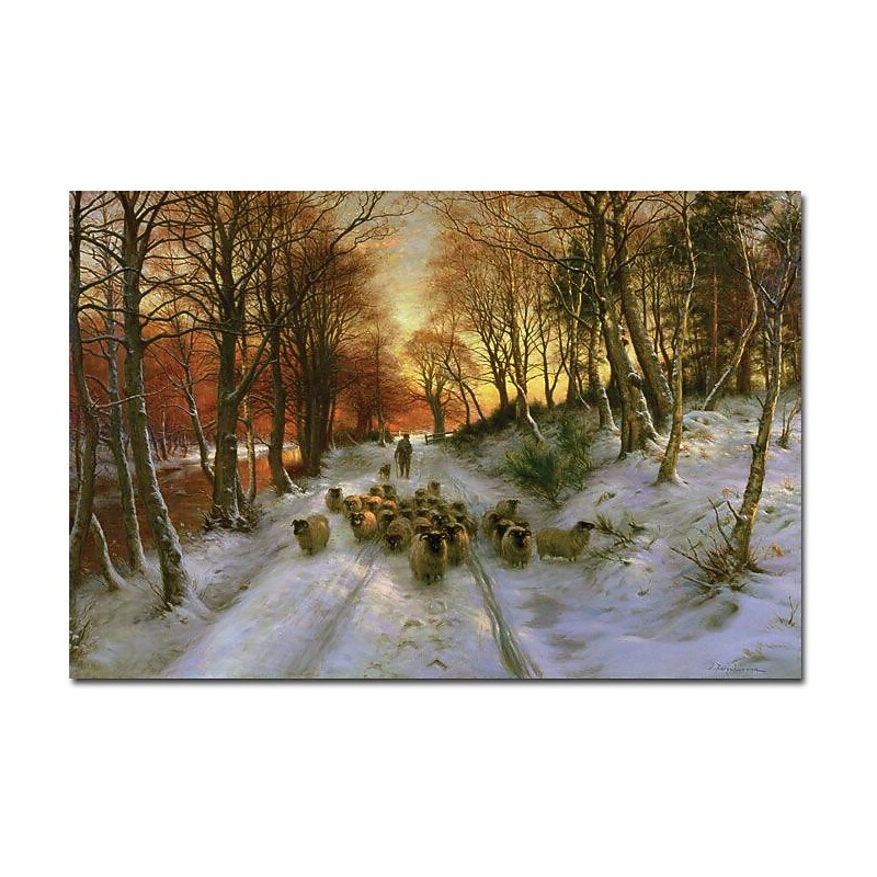 Trademark Global Joseph Faruqharson "Glowing Tints of Evening Hours" Canvas Art, 16" x 24" image 1