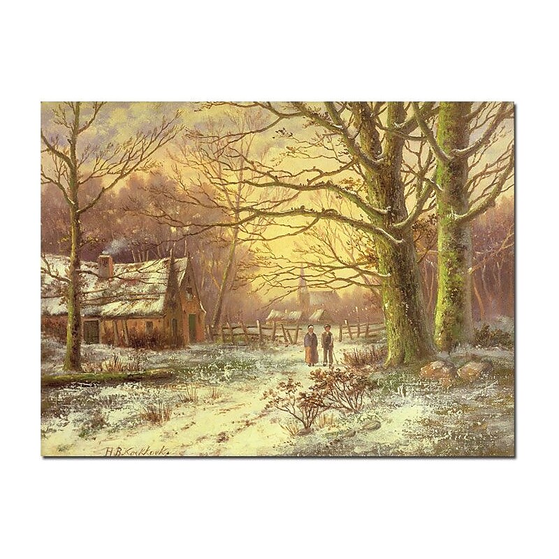Trademark Global John Atkinson Grimshaw "South Side of Rydal Water" Canvas Art, 35" x 47" image 1
