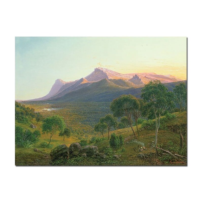 Trademark Global Eduard Heinel "Aborigines by a Fire" Canvas Art, 24" x 32" image 1