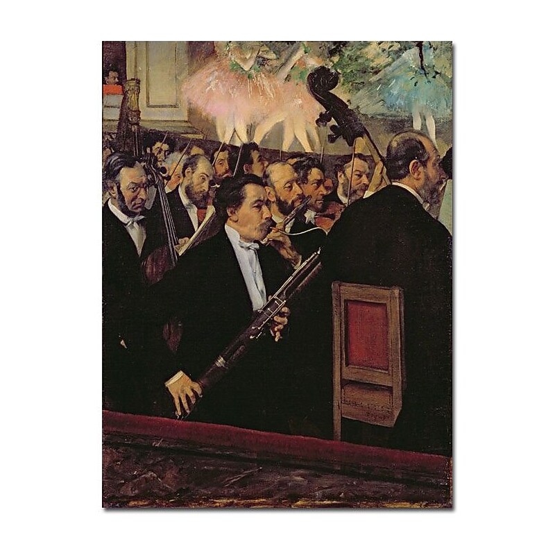 Trademark Global Edgar Degas "The Opera Orchestra, 1870" Canvas Art, 24" x 18" image 1