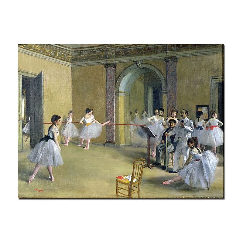 Trademark Global Edgar Degas "The Dance Foyer, 1872" Canvas Art, 35" x 47" image 1