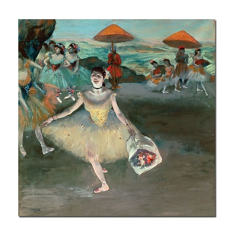 Trademark Global Edgar Degas "Dancer with Bouquet, 1877" Canvas Art, 18" x 24" image 1