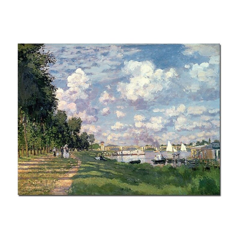 Trademark Global Claude Monet "The Marina at Argenteuil, 1872" Canvas Art, 35" x 47" image 1