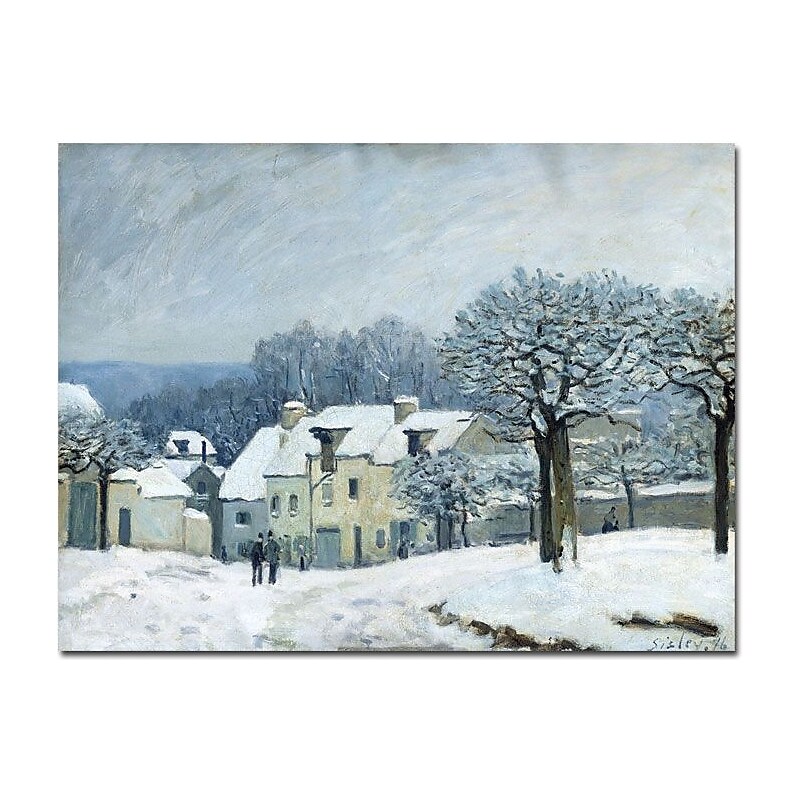 Trademark Global Alfred Sisley "Place du Chenil, Snow, 1876" Canvas Art, 26" x 32" image 1