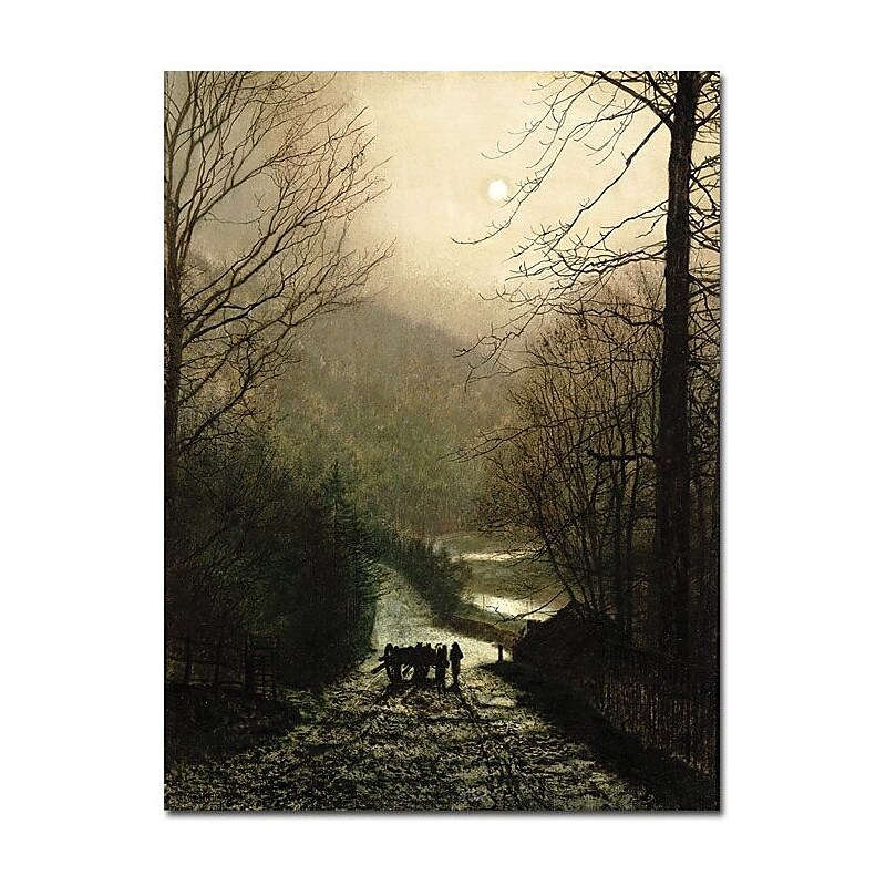 Trademark Global John Atkinson Grimshaw "The Timber Waggon" Canvas Art, 24" x 18" image 1