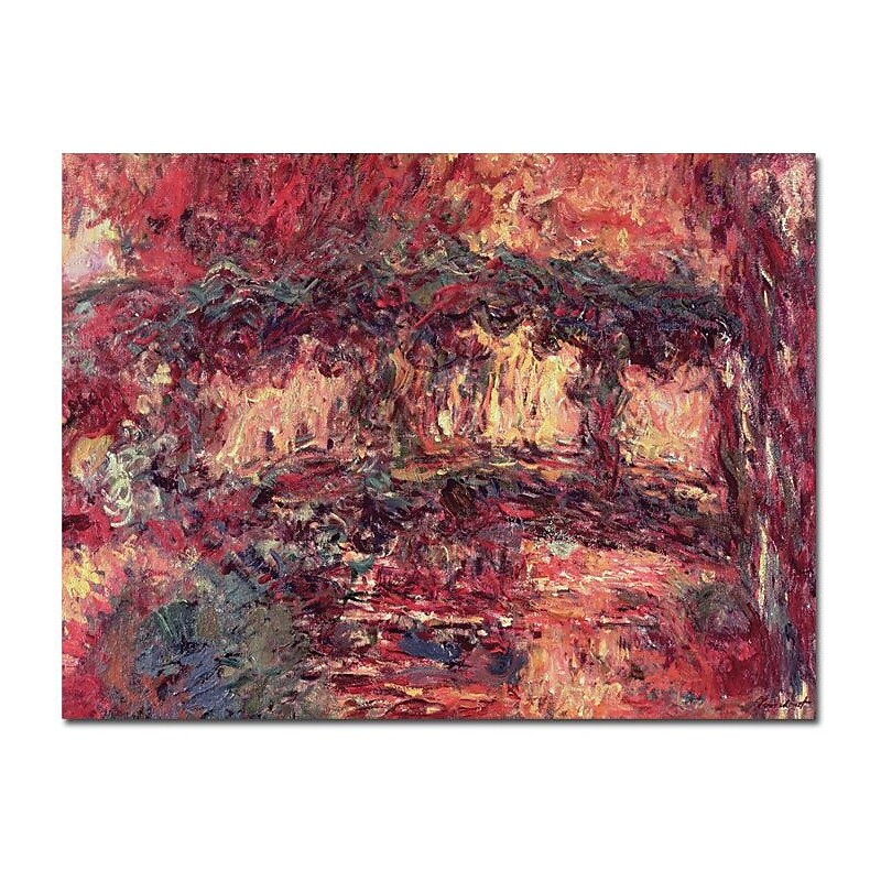 Trademark Global Claude Monet "Japanese Bridge at Giverny 1923" Canvas Art, 35" x 47" image 1