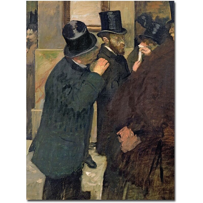 Trademark Global Edgar Degas "At the Stock Exchange 1878" Canvas Art, 24" x 18" image 1