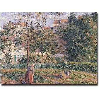 Trademark Global Camille Pissarro "Vegetable Garden, Pontoise, 1879" Canvas Art, 18" x 24"