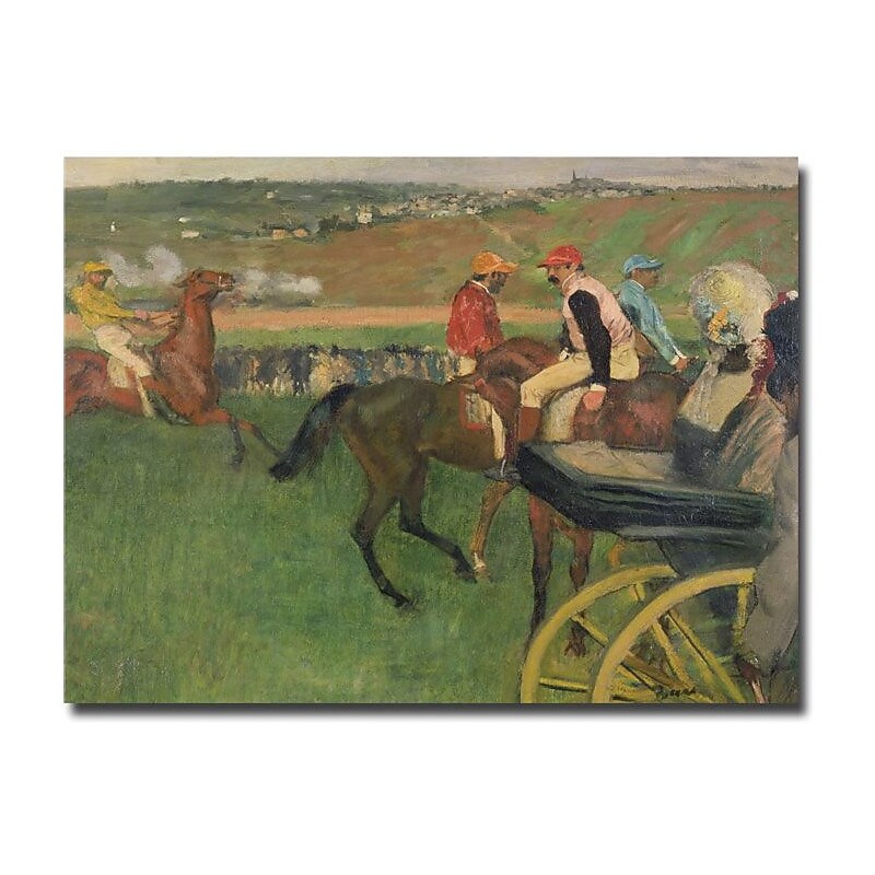 Trademark Global Edgar Degas "The Race Course" Canvas Art, 35" x 47" image 1
