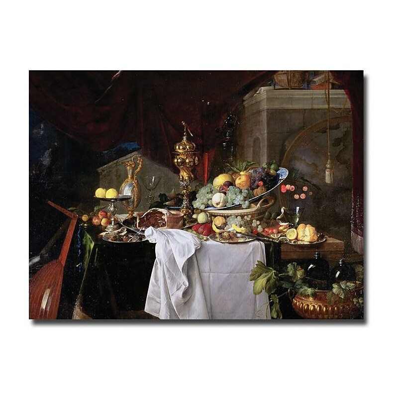 Trademark Global Jan Davidz de Heem "Still Life, 1640" Canvas Art, 18" x 24" image 1