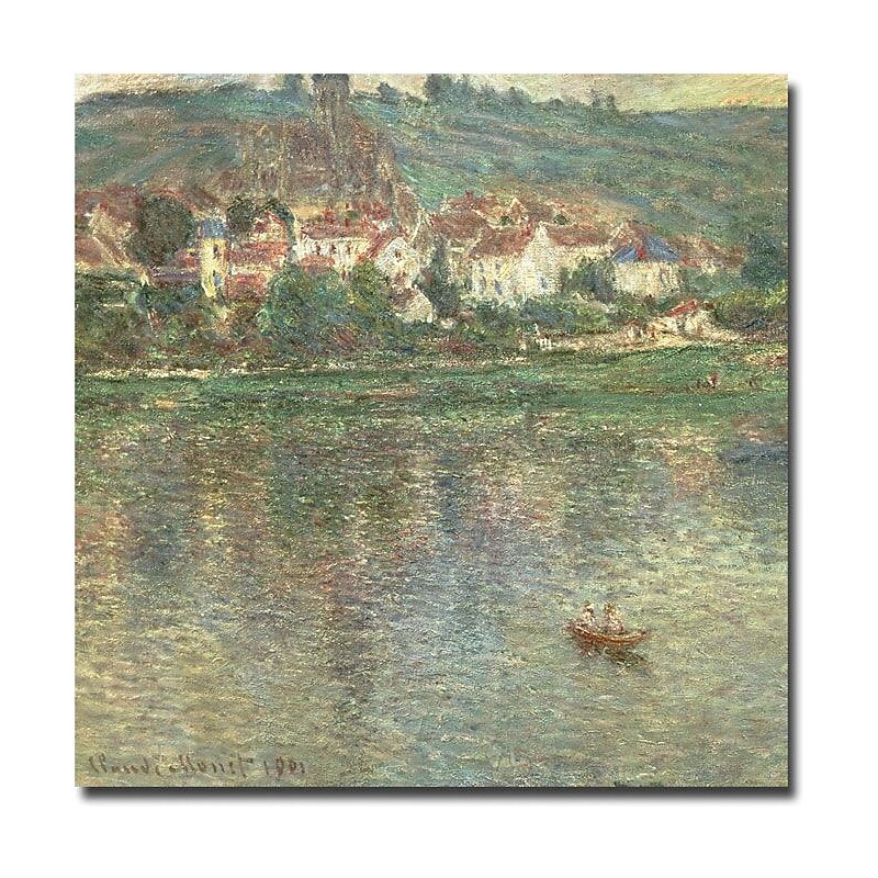 Trademark Global Claude Monet "Vetheuil 1901" Canvas Art, 35" x 35" image 1