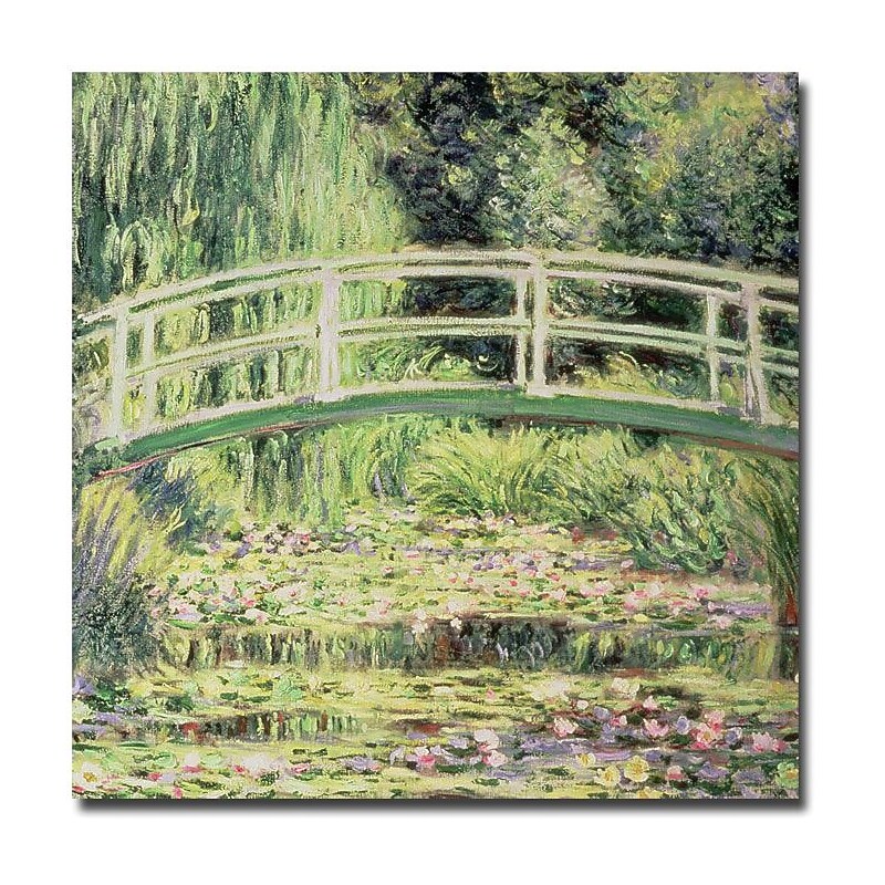 Trademark Global Claude Monet "White Nenuphars, 1899" Canvas Art, 18" x 18" image 1