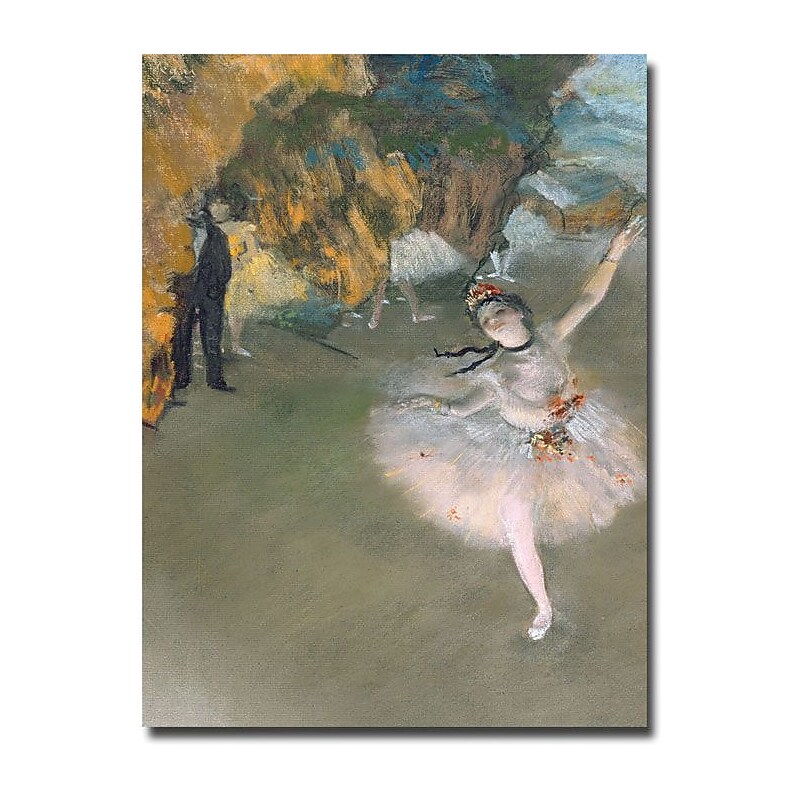 Trademark Global Edgar Degas "The Star 1876" Canvas Art, 24" x 18" image 1